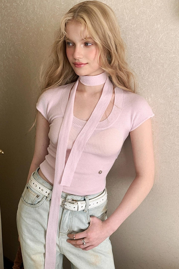 Cherry Blossom Split T-Shirt