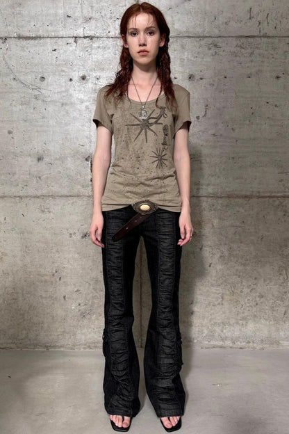 Western Rhinestone Basic Tee