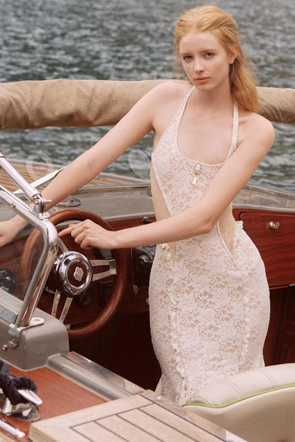 Heartbeat Mermaid Lace Maxi Dress