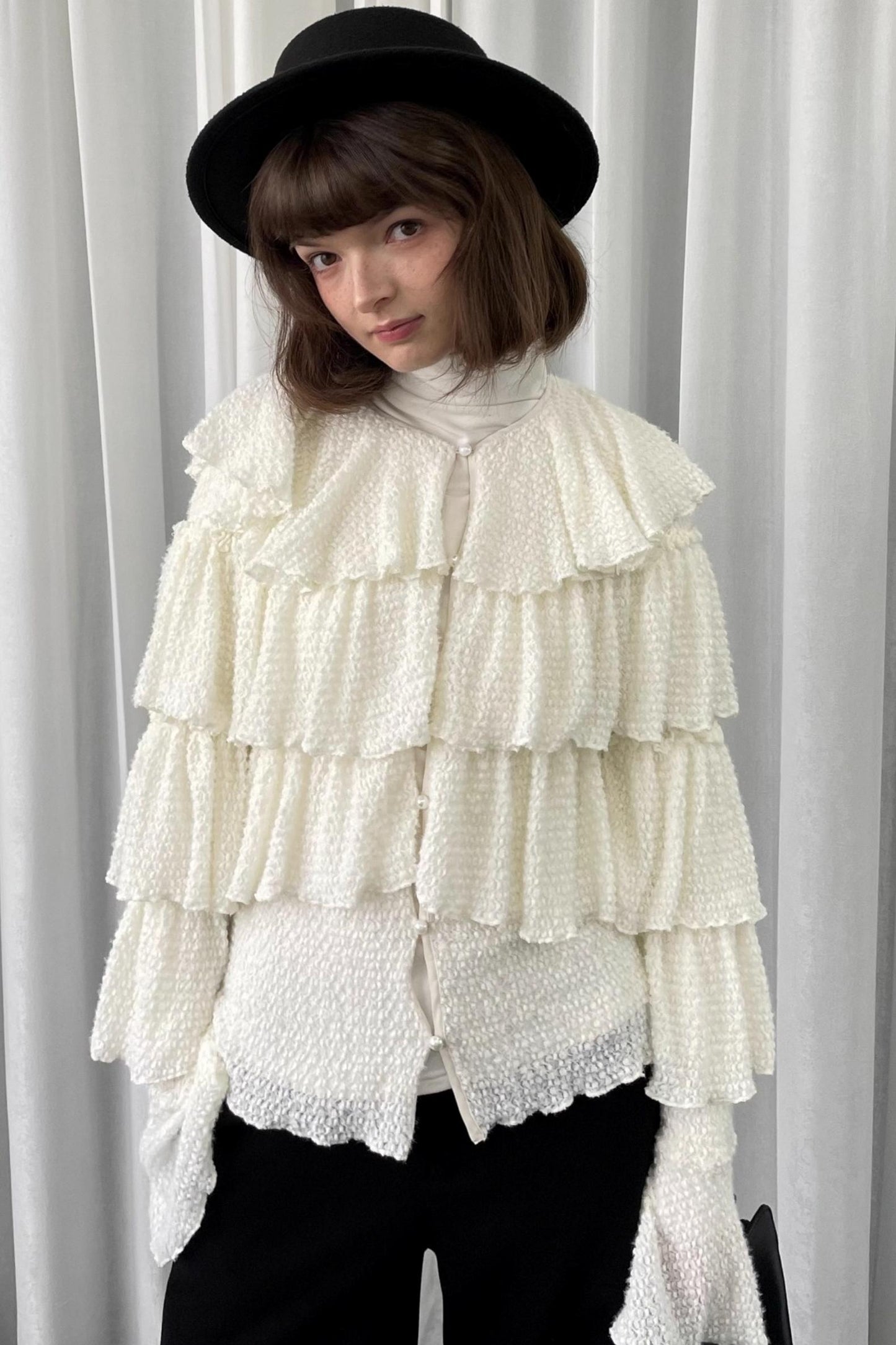 Autumn White Knit Cardigan