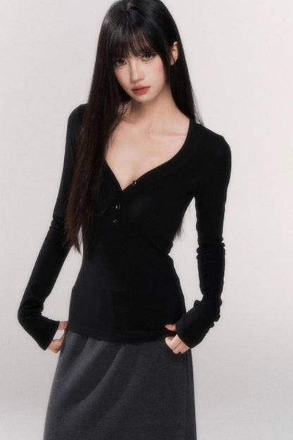 Knitted Waist-Cinching Top