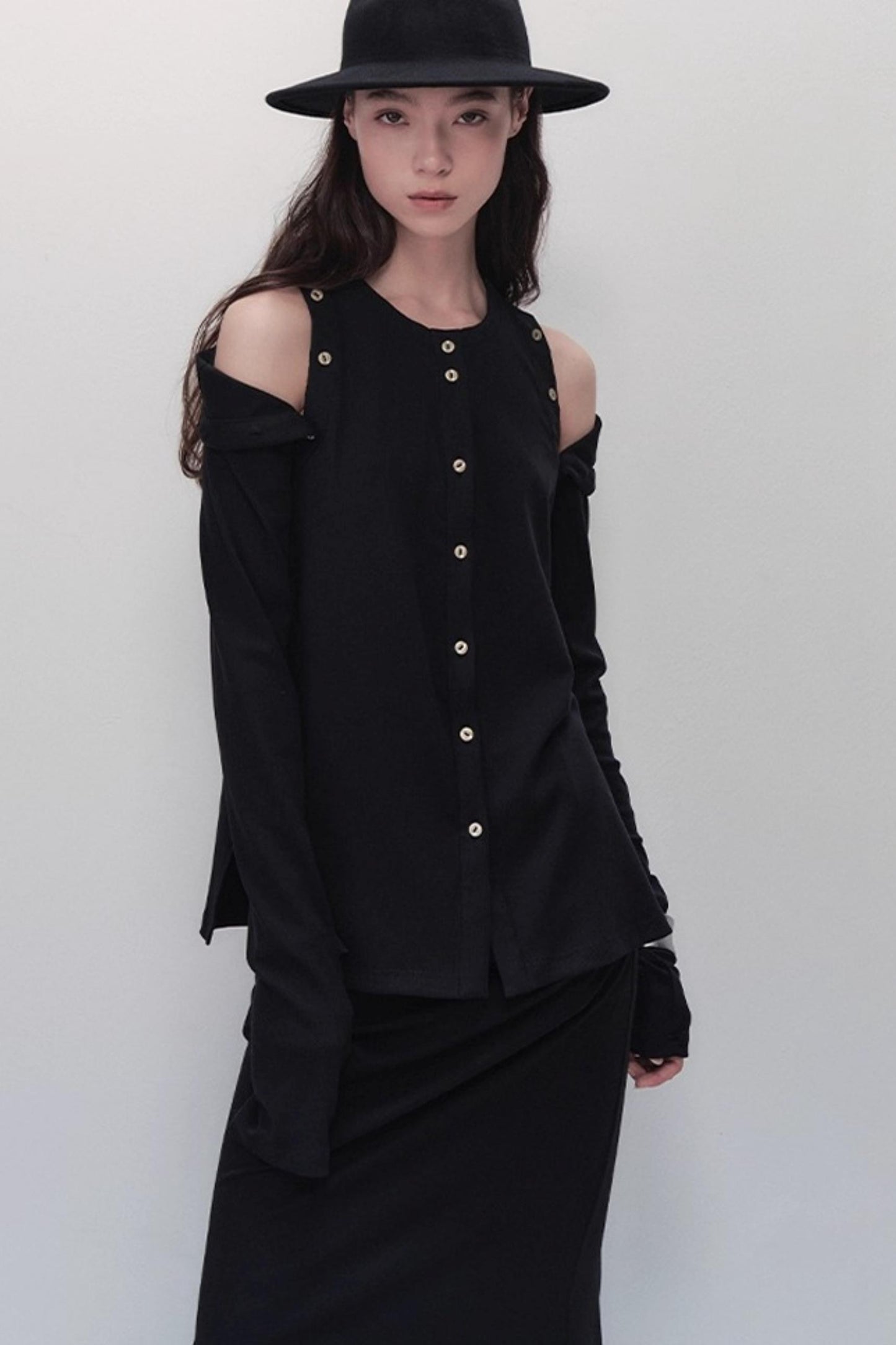 Detachable Round Neck Knitted Cardigan