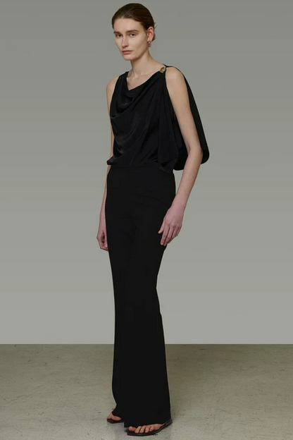 Elegant Black Flared Pants