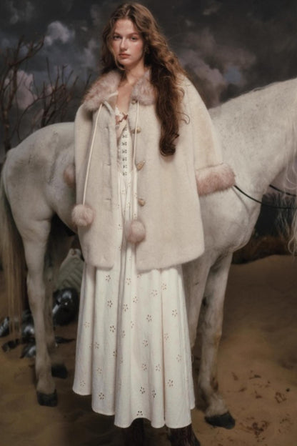 Lacemade V-Neck Denim Dress