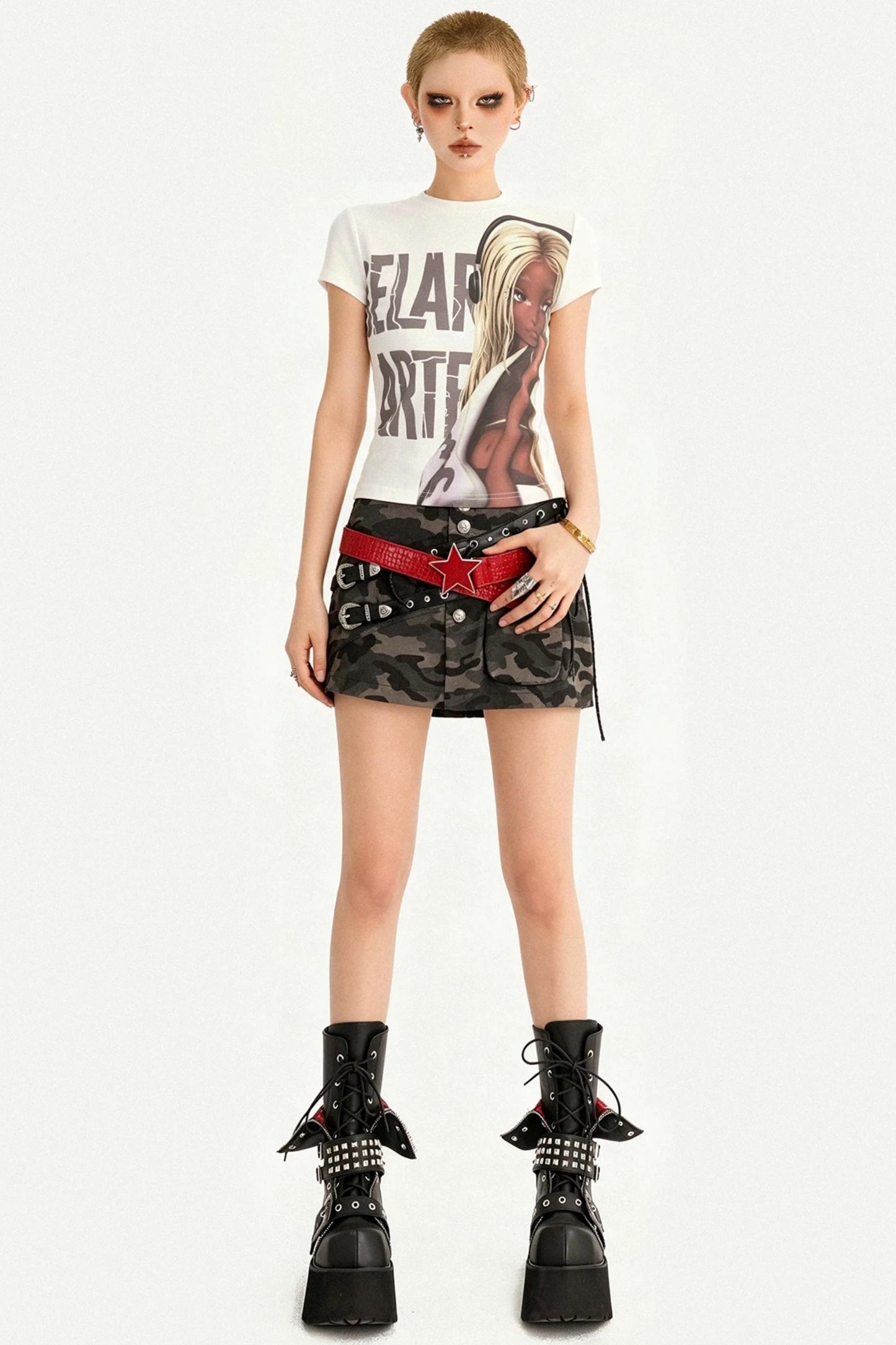 Retro Cartoon Print Top