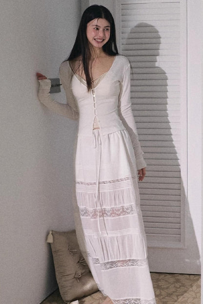 Bohemian Cotton Lace Skirt