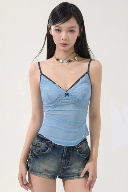 Vintage Distressed Denim Shorts