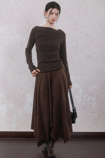 Chestnut Brown Skirt