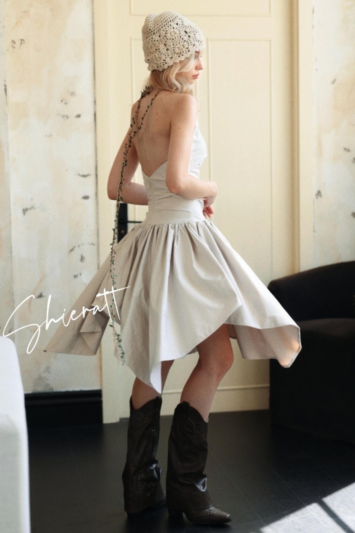 Vintage Irregular Fit & Flare Dress