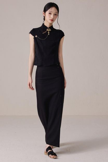 Black High-Waist Skirt