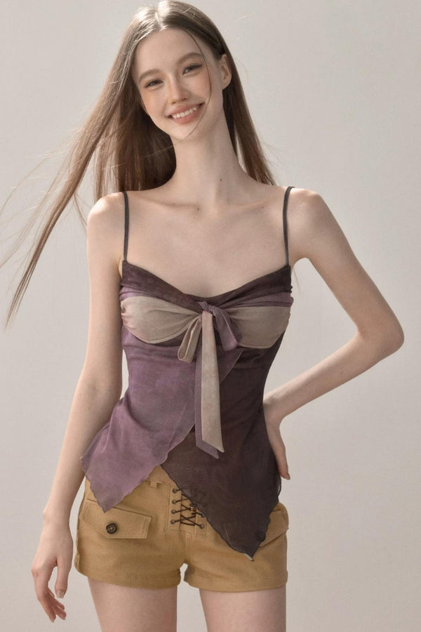 Color-Block Patchwork Camisole