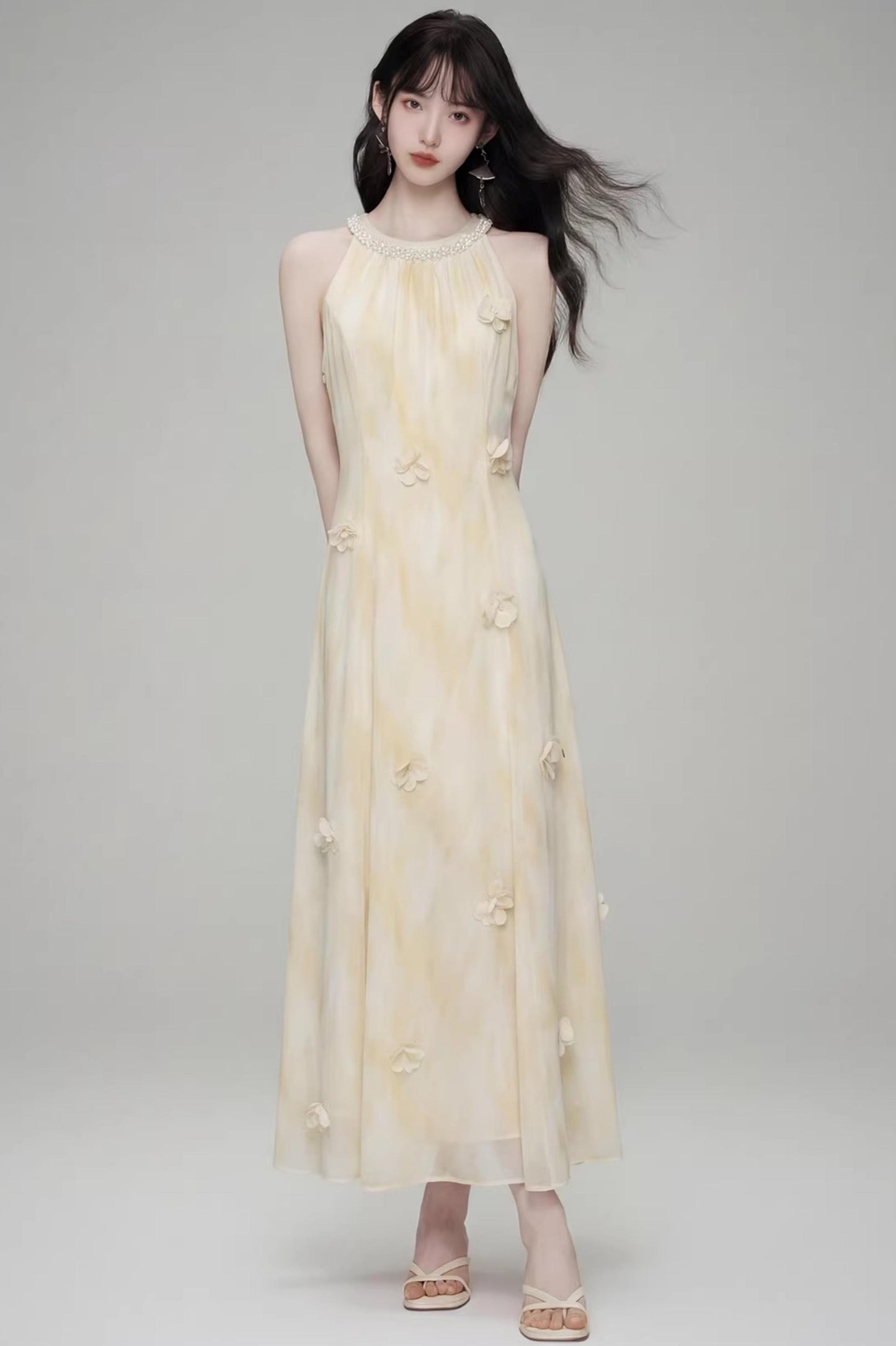 Three-Dimensional Floral Dress