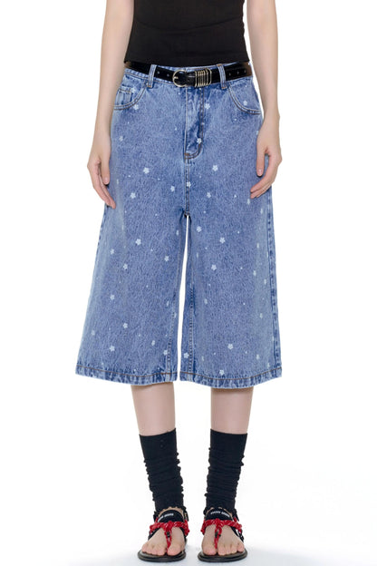 Floral Lace Camisole & Vintage Denim Set-Up