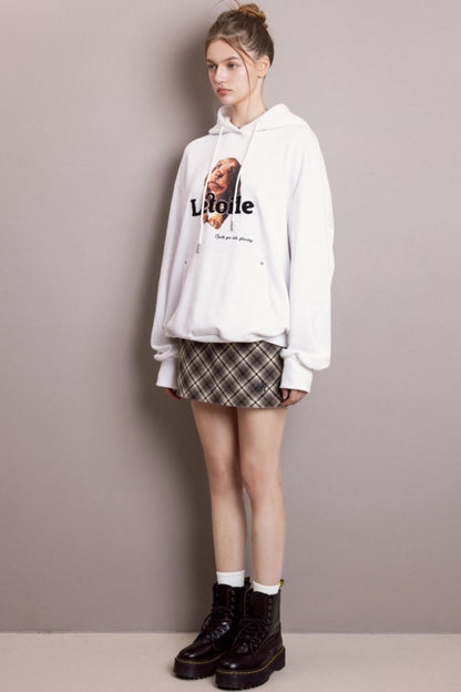 Plaid Tweed Mini Skirt