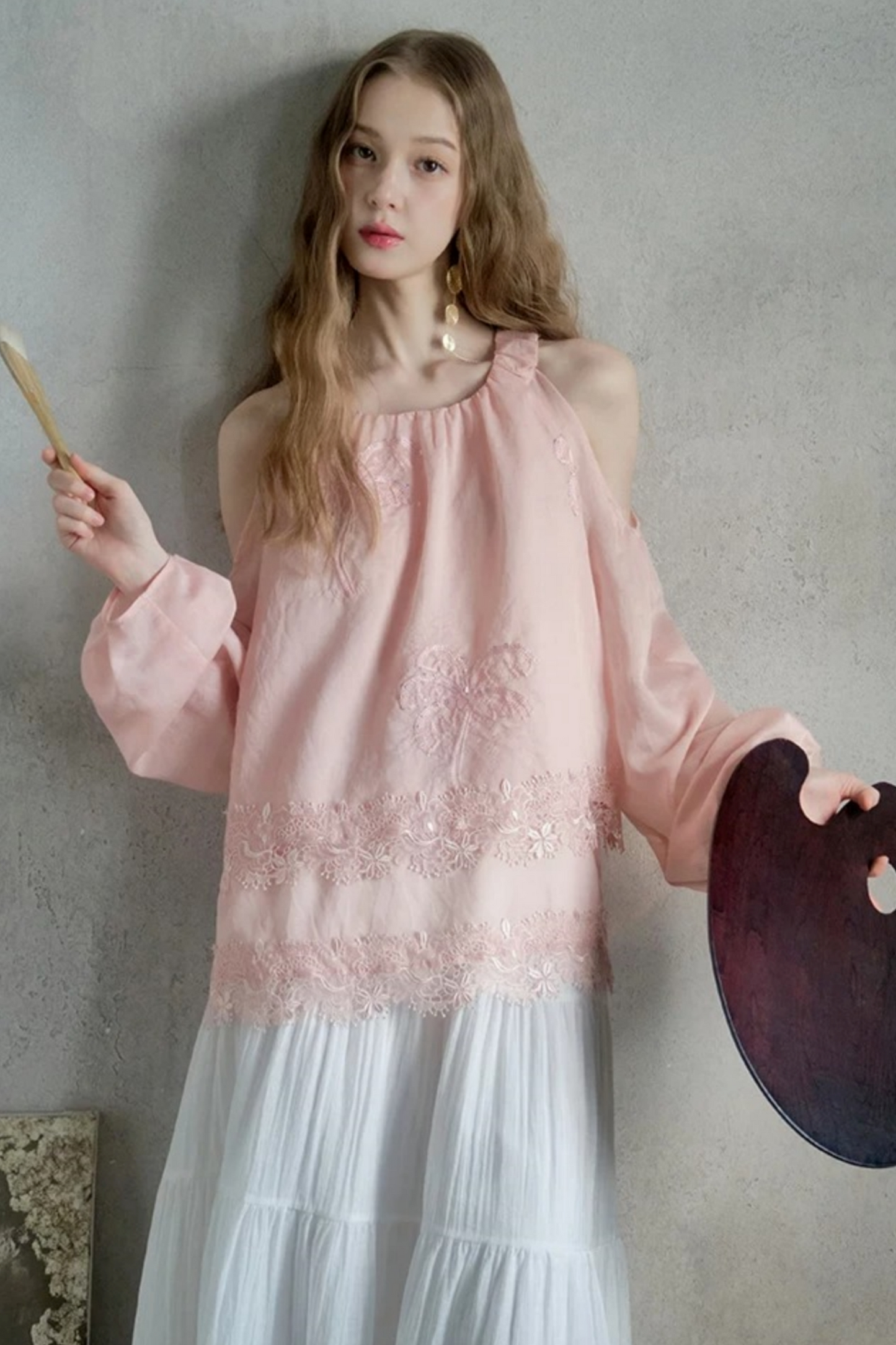 Frida Rose Lace Blouse
