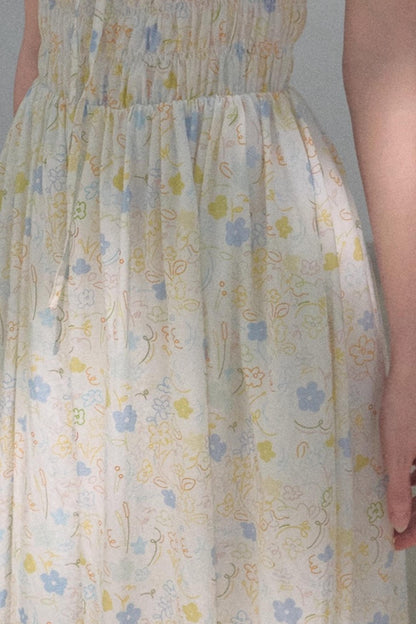 Bubbling Soda Sleeveless Slip Dress