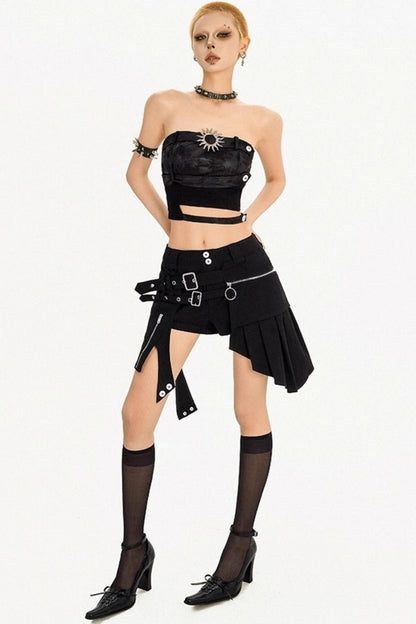 Summer Punk Retro Tube Top