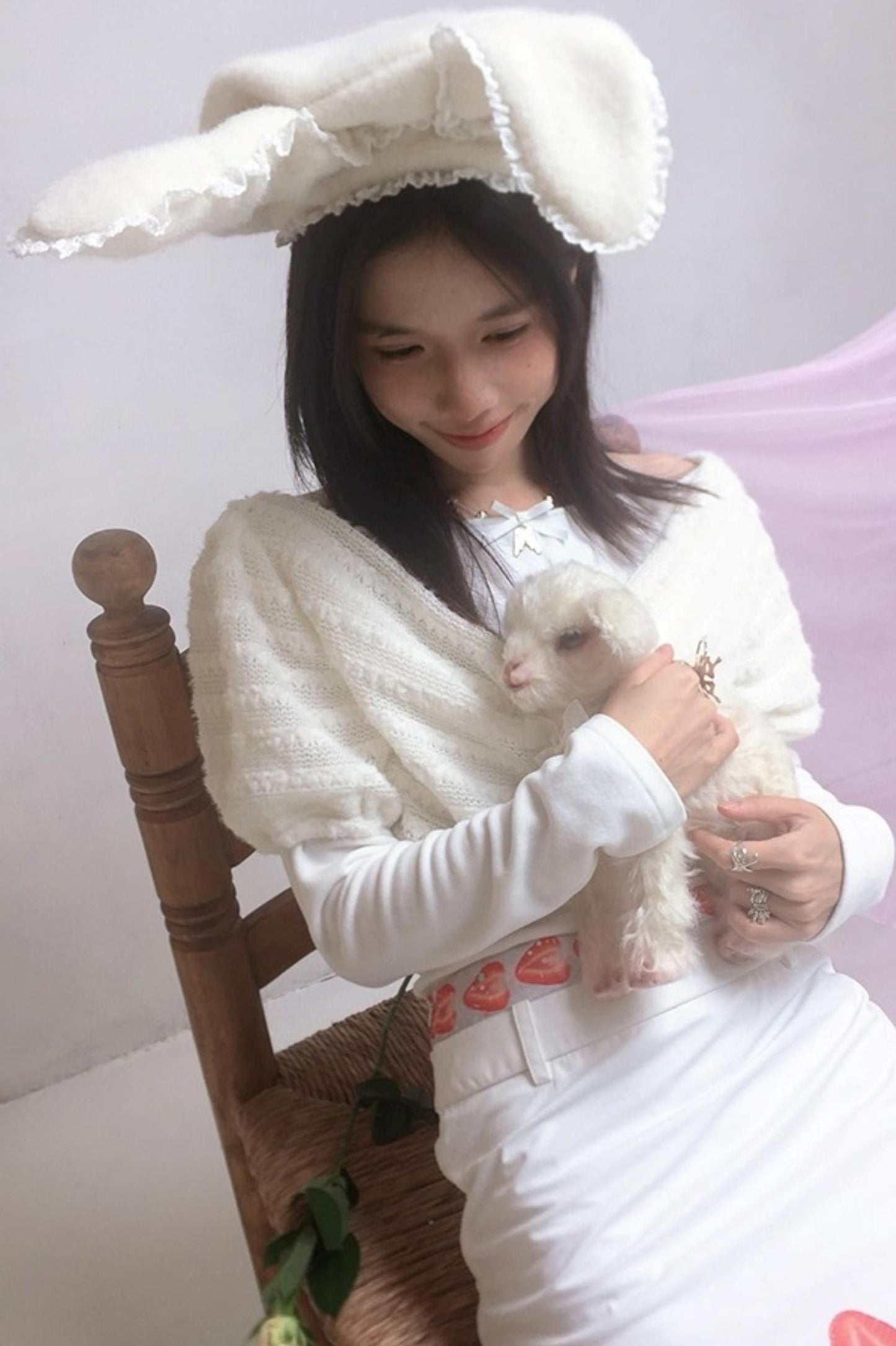 Institute Happy Birthday Lace Beret