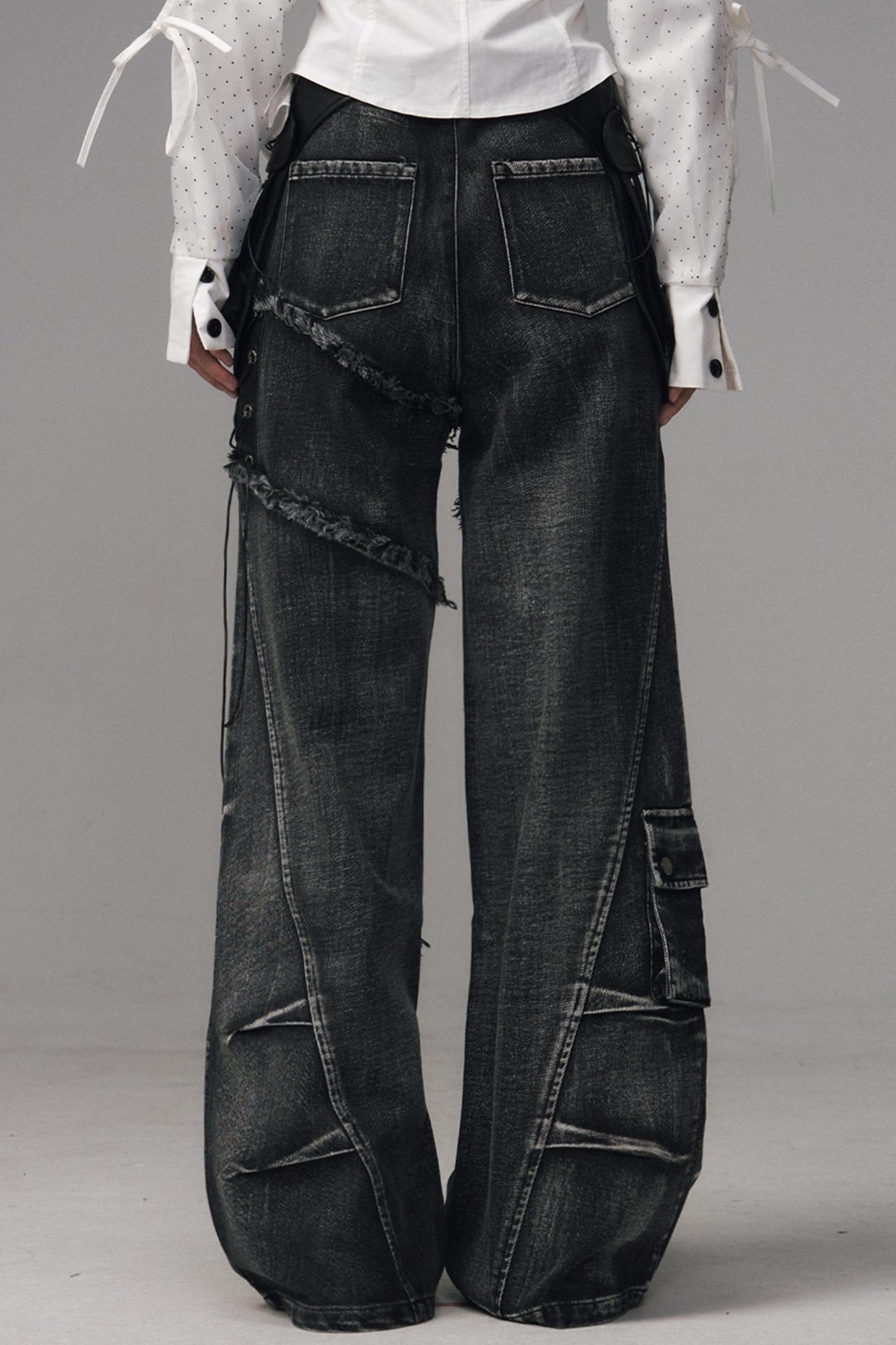 Garden Streetpunk Wide-Leg Jeans Pants