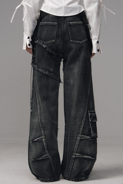 Garden Streetpunk Wide-Leg Jeans Pants