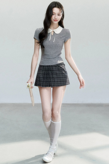 Poetry Doll Collar T-Shirt