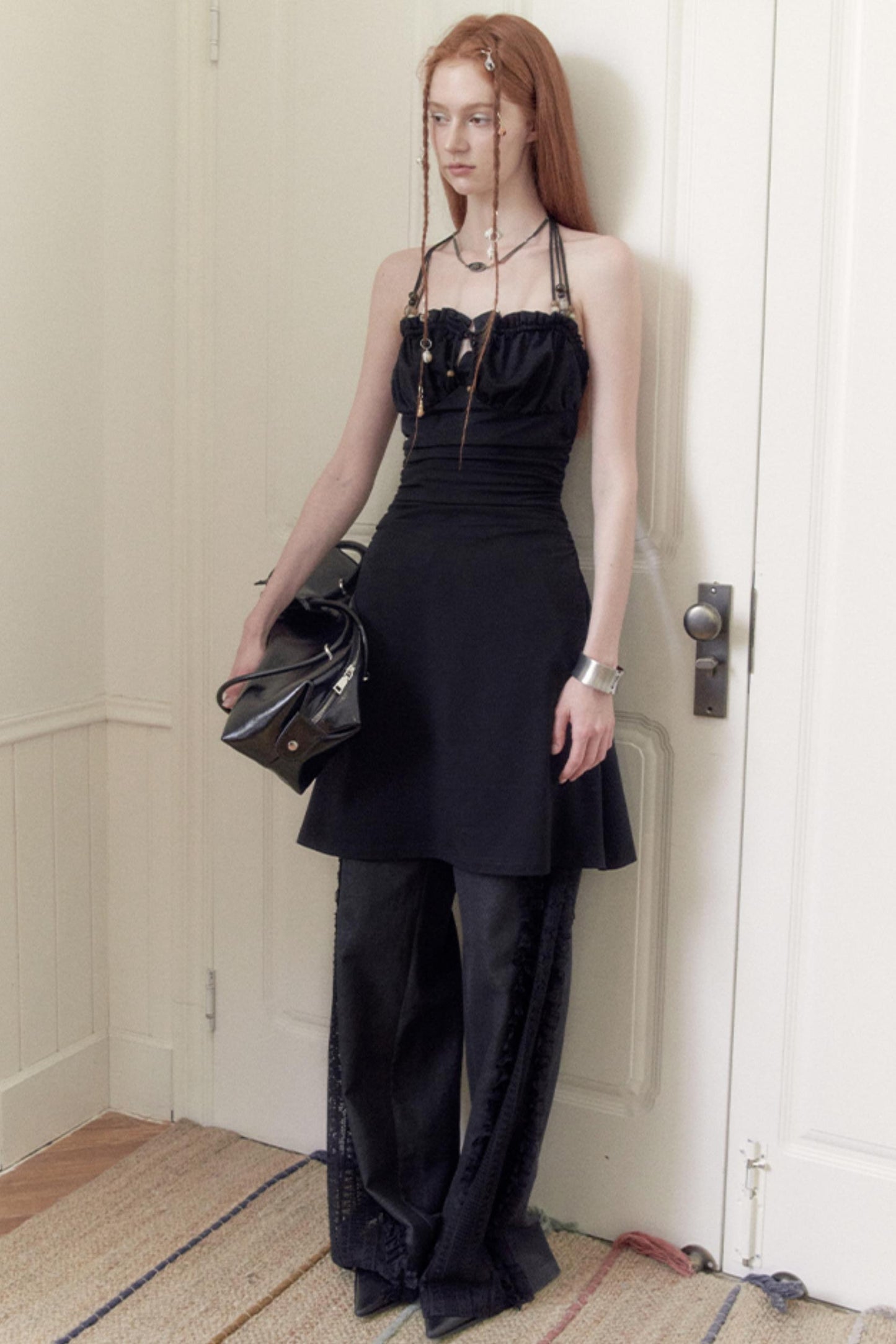 Black Beaded Summer Dress