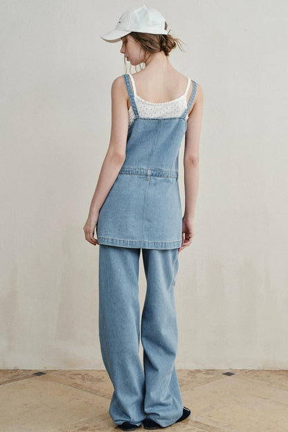 Sea Salt Retro Denim Dress