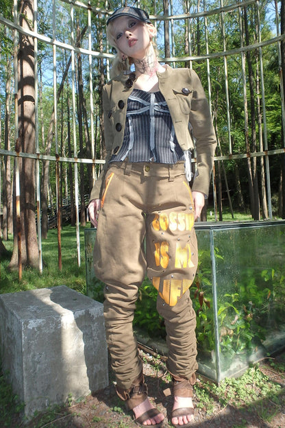 Color-Block Short Jacket