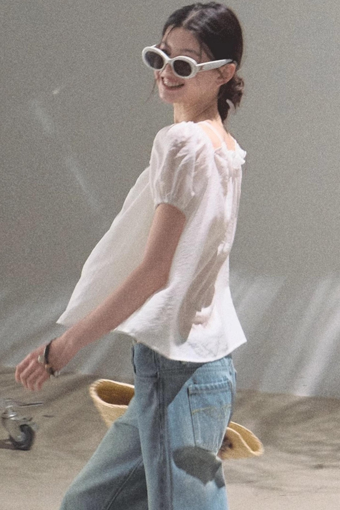 Summer Breeze Bubble Sleeve Top