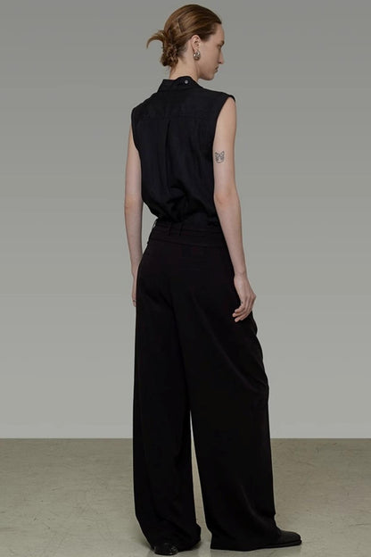 Summer Draped Flutter Top