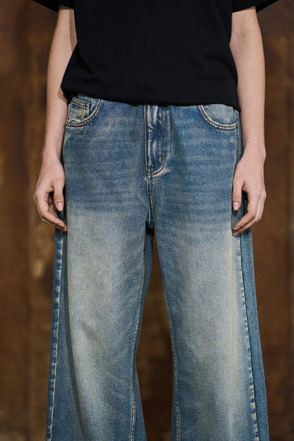 Vintage Destroyed Denim Trousers