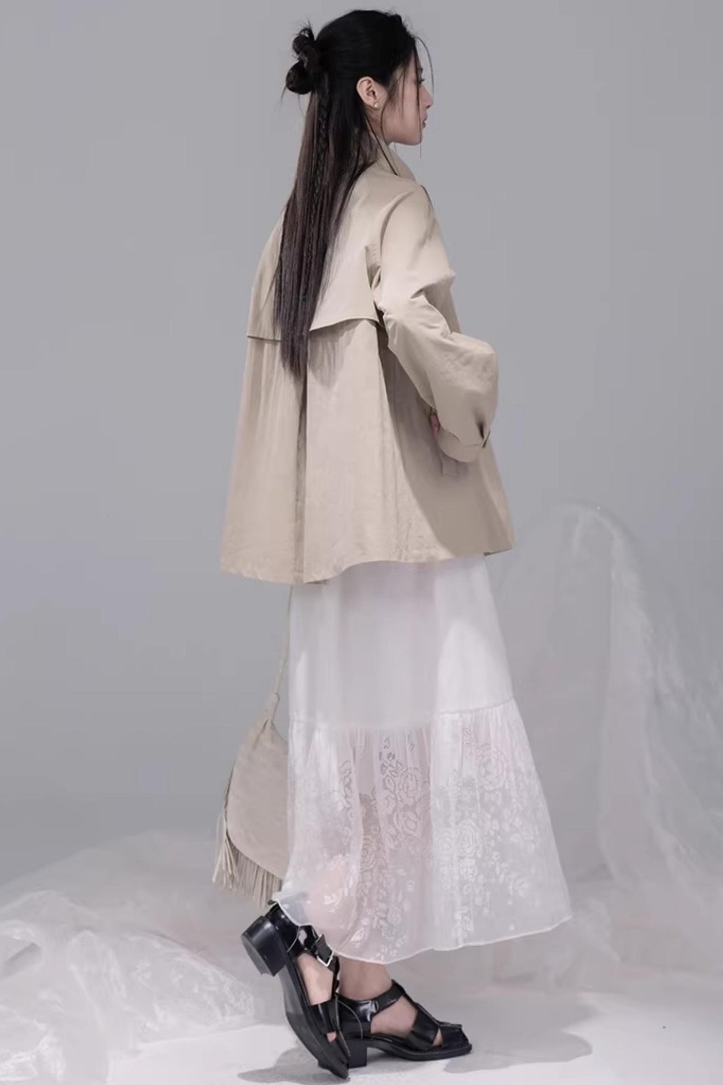 Milk Tea Brown Cape Coat