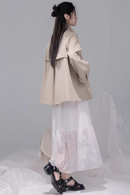 Milk Tea Brown Cape Coat