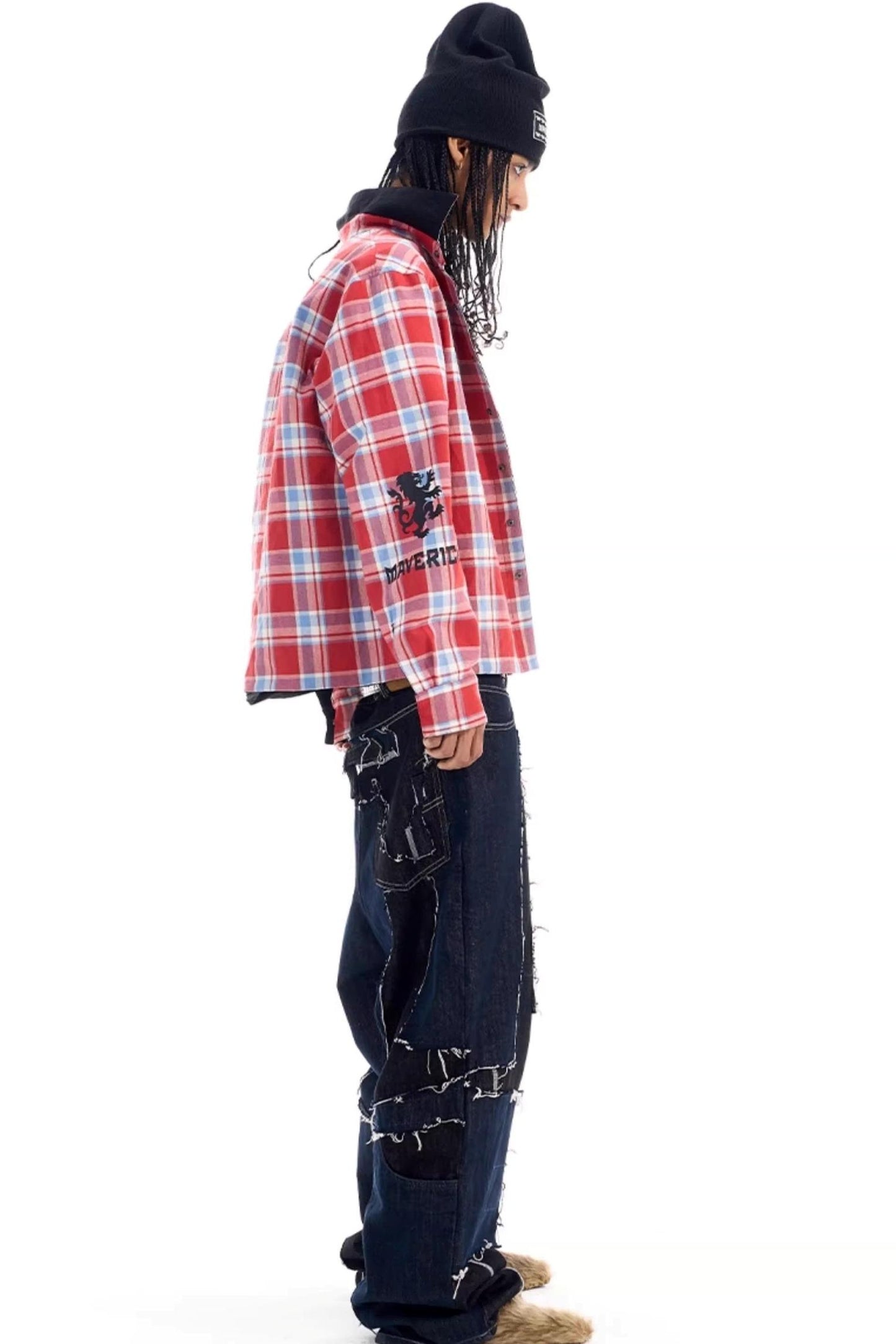 Reversible Plaid Shirt Jacket