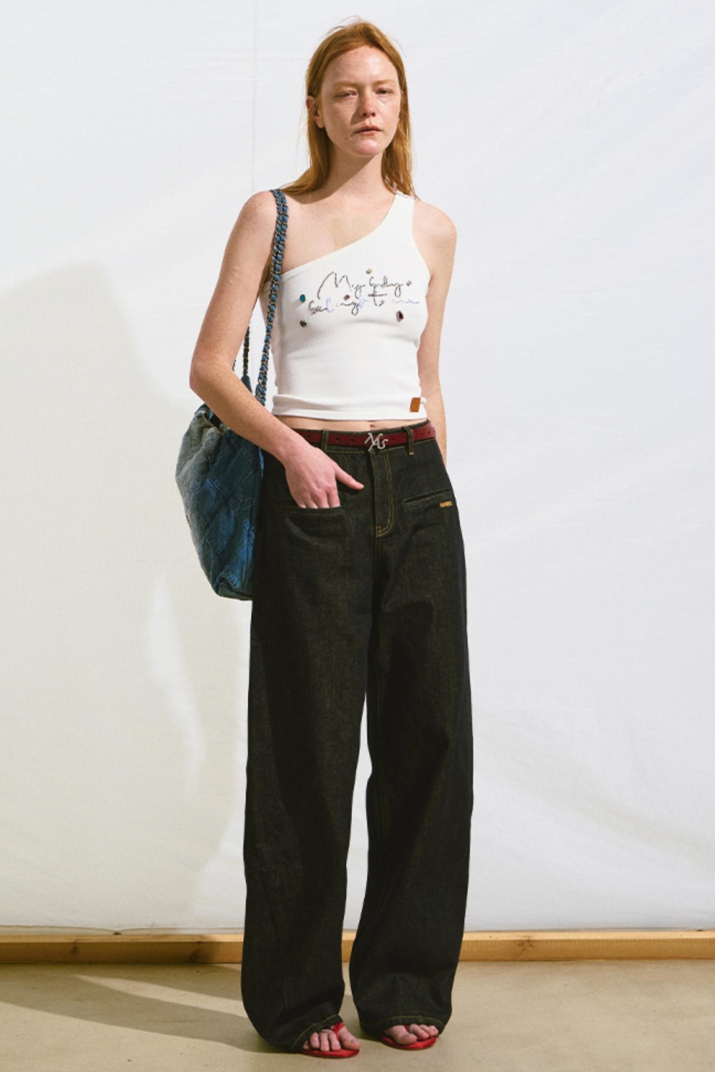 Colorful Diamond Knit Top