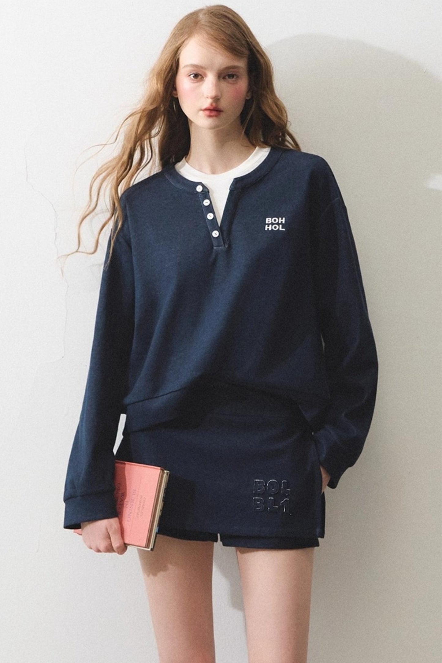 Mint Vintage Doppellagiges Sweatshirt