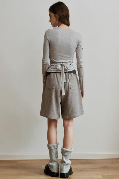 Embroidered Long-Sleeved Knitwear Top