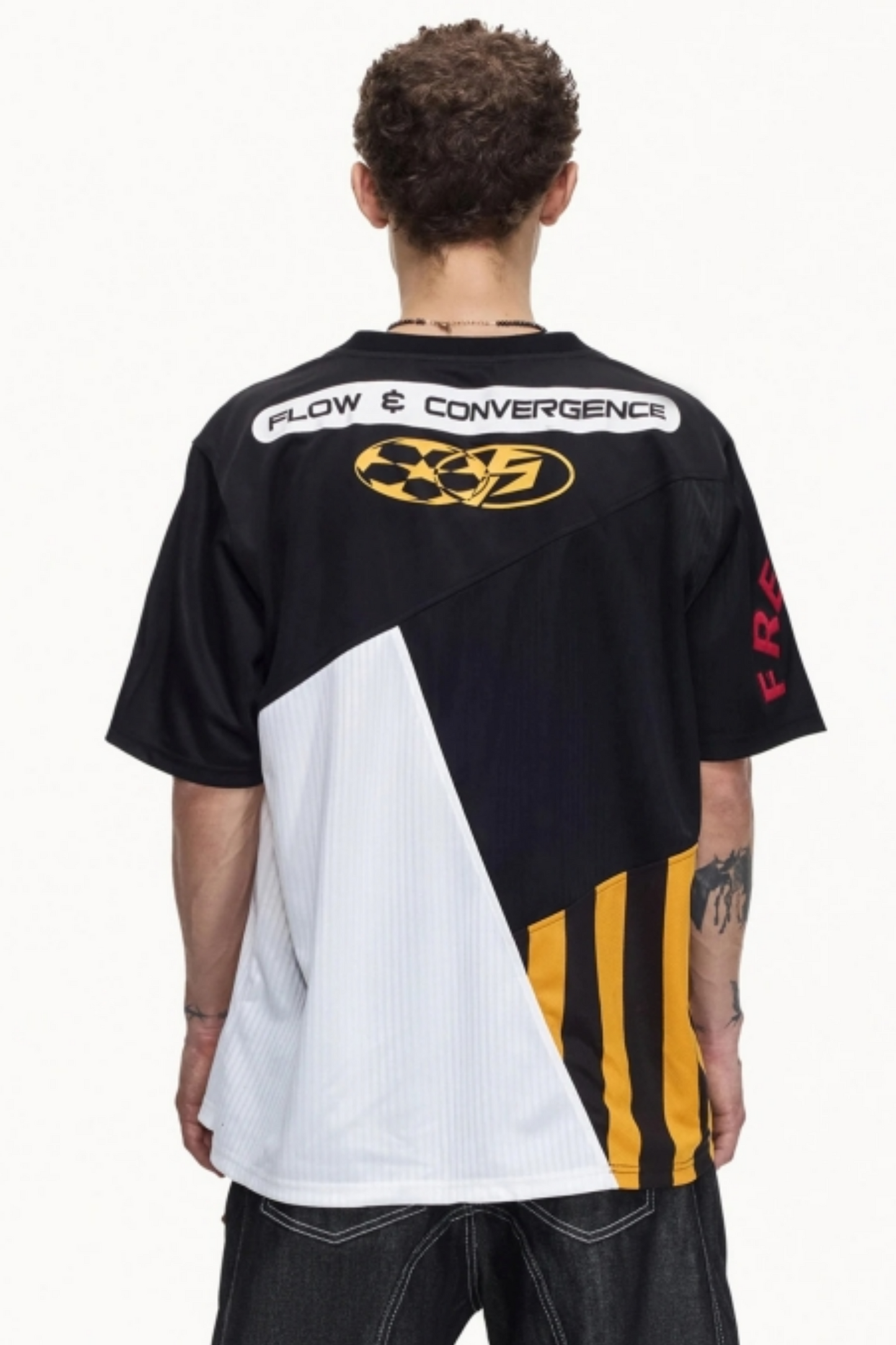 Color-Blocked Jersey Sports Top