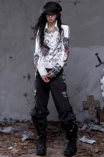 Vintage Rebel Slim Fit Long Sleeve Shirt