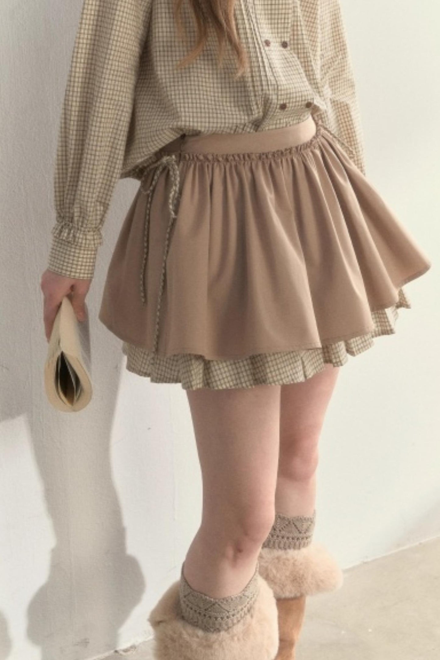 Retro Khaki Tutu Skirt