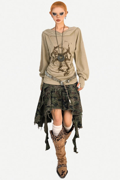 Autumn Hooded T-Shirt