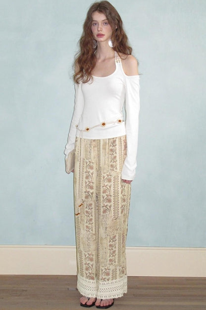 Neoclassical Vintage Lace Pants