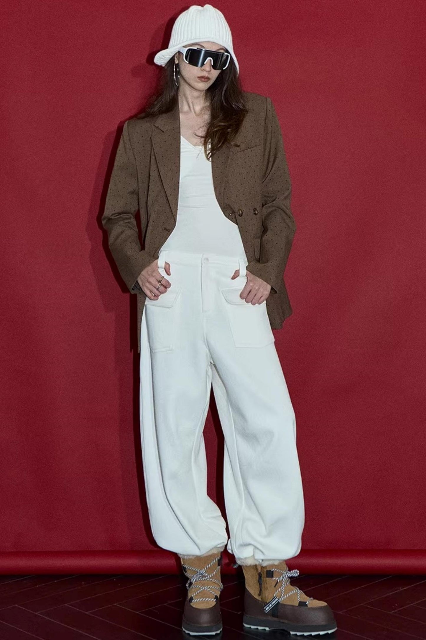 Chest Twist Pleated Winter Top