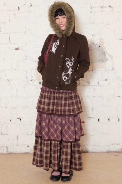 Caramel Hazelnut Lace Skirt