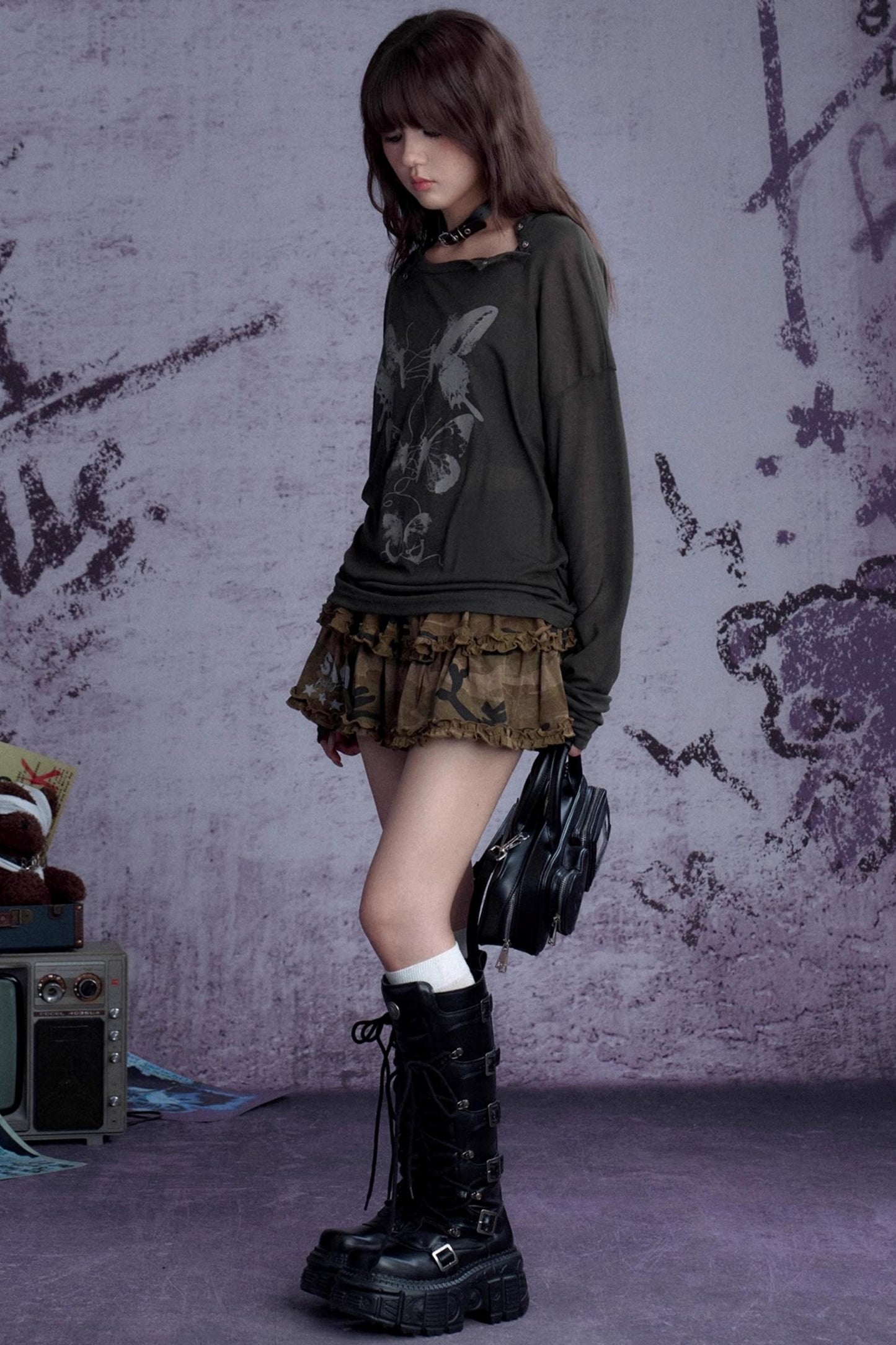 Sweetheart Camouflage Skirt