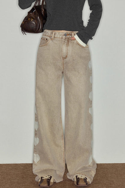 Almond Love Brown Jeans