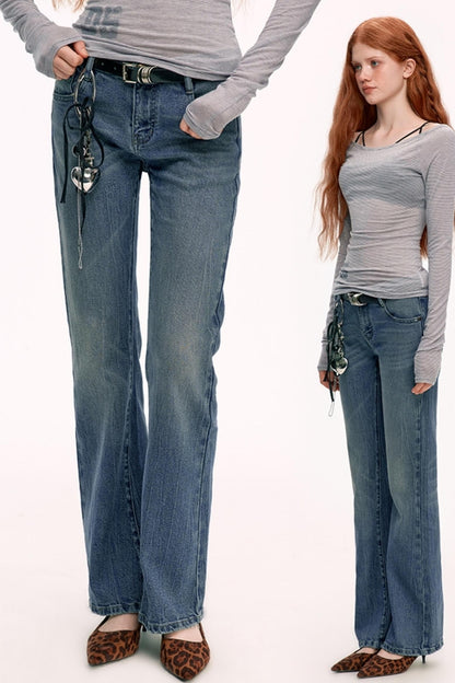 Classic Fit Loose Denim Pants