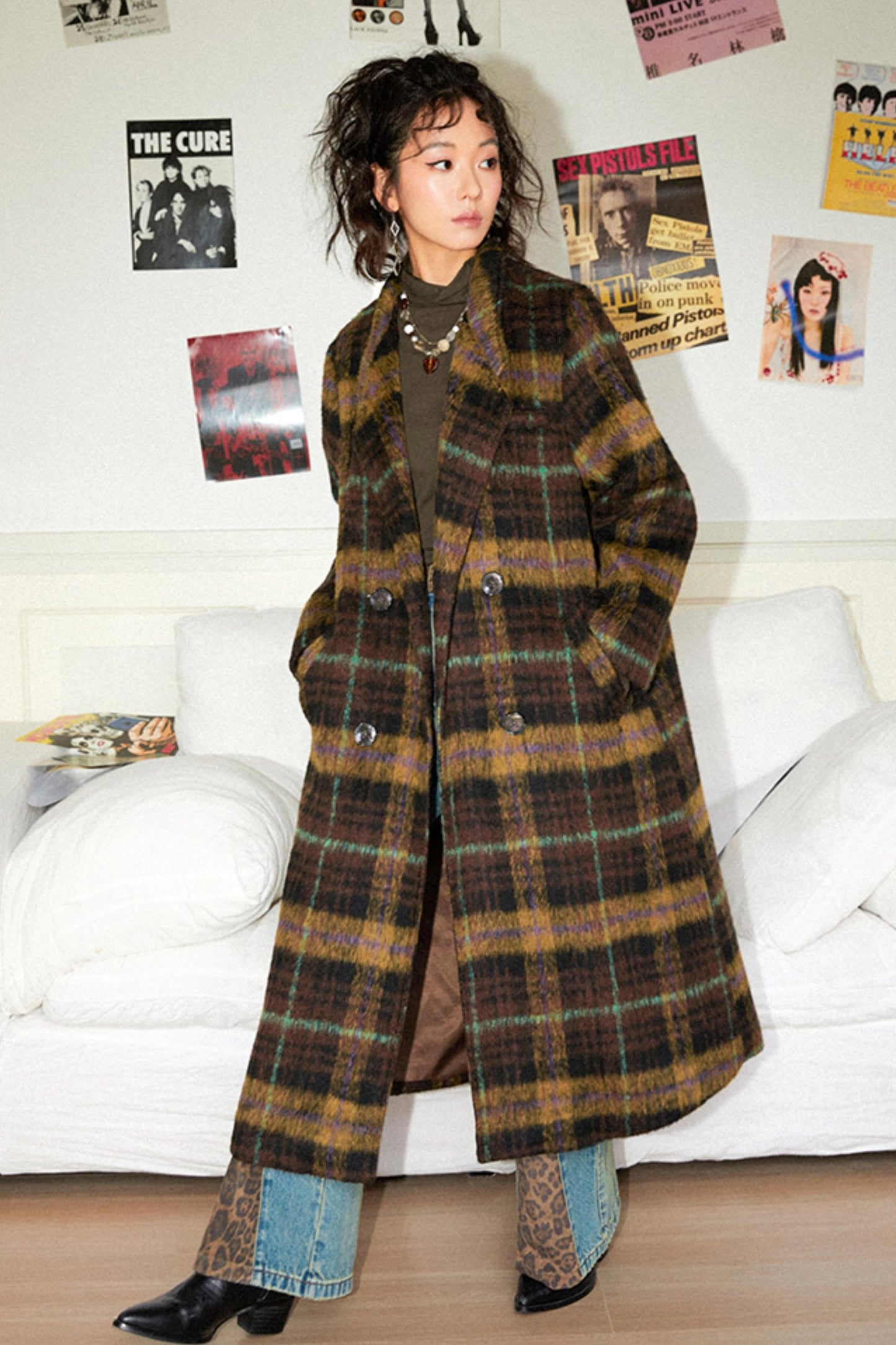 Chemical Girl Sunset Plaid Coat