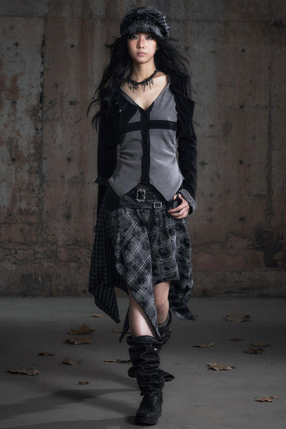 Swing Collar Long Sleeve Shirt