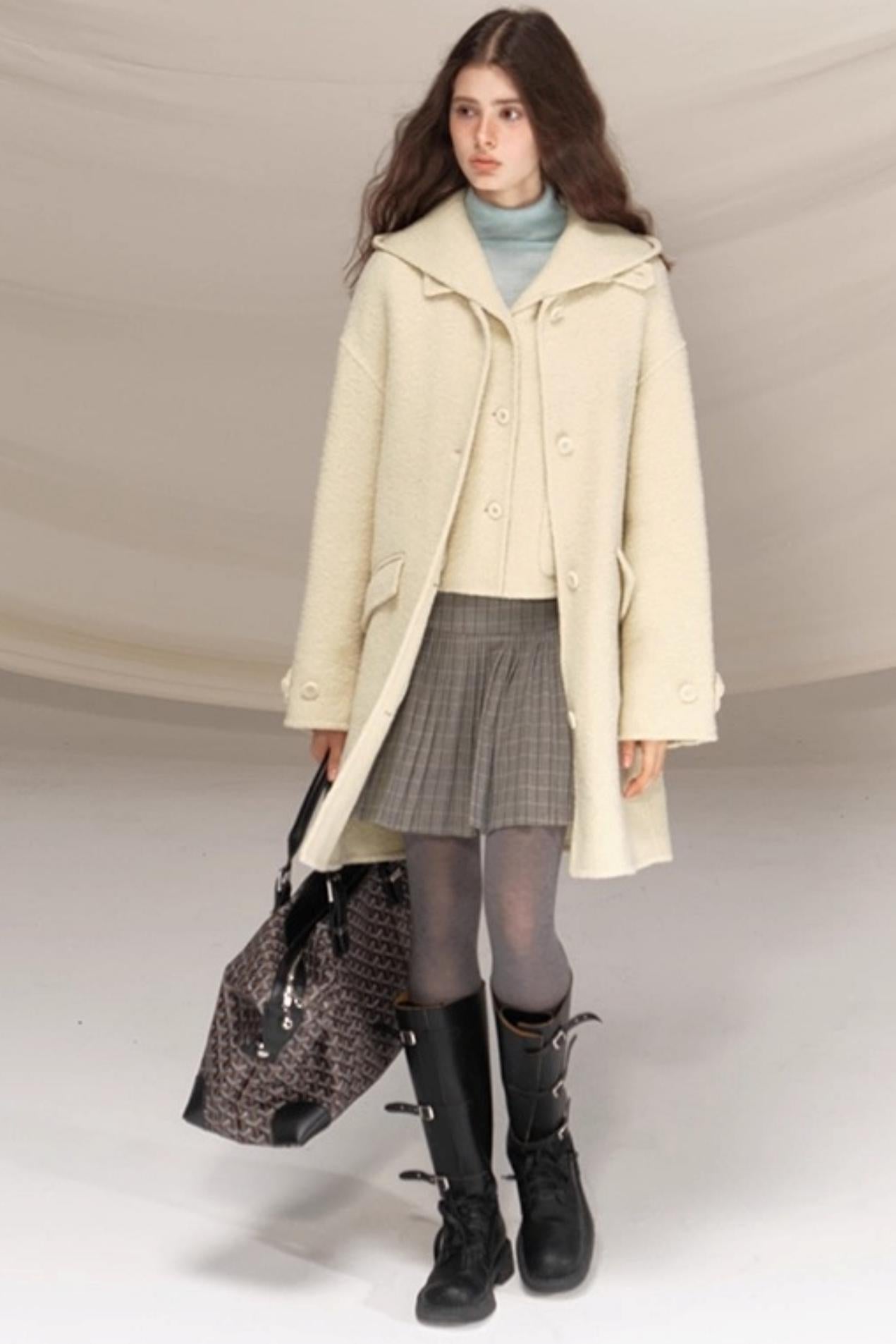 Gray Beaded Academy Jacket Set-Up